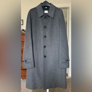 BURBERRY MENS BLACKHEATH WOOL AND CASHMERE OVERCOAT